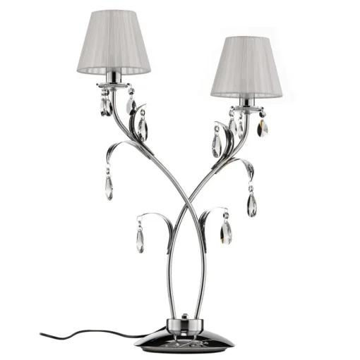 Tafellamp Jacqueline, 2-lamps, wit