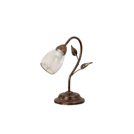 Tafellamp Liliana, 1-lamp, zwart, roségoud, metaal