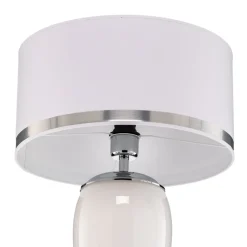 Tafellamp Lund, wit/opaal, hoogte 70 cm