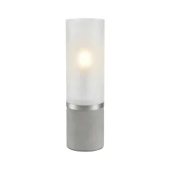 Tafellamp Molo, betonnen voet matglas hoogte 30cm