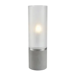 Tafellamp Molo, betonnen voet matglas hoogte 40cm