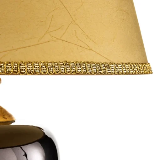 Tafellamp Mozart in spiegelend grijs/goud