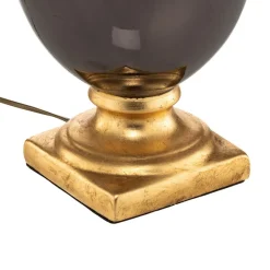 Tafellamp Mozart in spiegelend grijs/goud