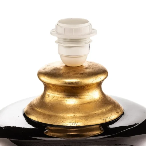 Tafellamp Mozart in spiegelend grijs/goud