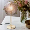 Tafellamp Orbiform, glas rookgrijs-transparant