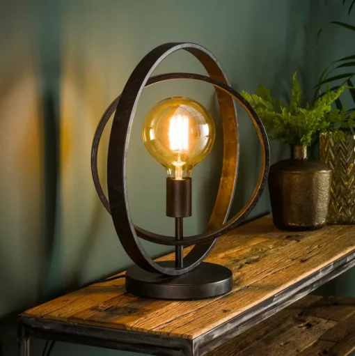 Tafellamp Ringelbach, antraciet, 1-lamp