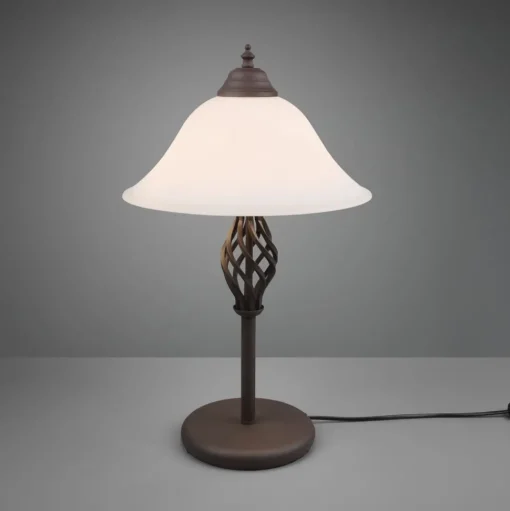 Tafellamp Rustica met snoerschakelaar, roest