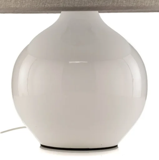 Tafellamp Sfera, hoogte 53 cm, wit/grijs