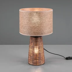 Tafellamp Straw van rotan