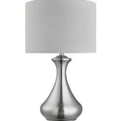 Tafellamp touch 2750, gesatineerd zilver