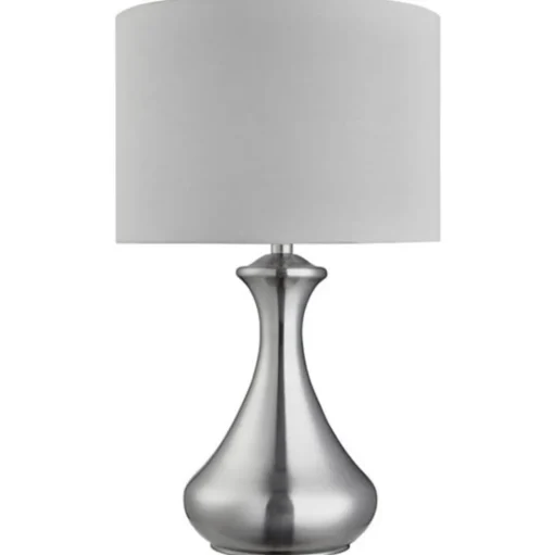 Tafellamp touch 2750, gesatineerd zilver