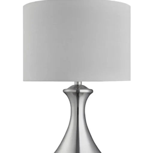 Tafellamp touch 2750, gesatineerd zilver