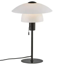 Tafellamp Verona, wit en zwart