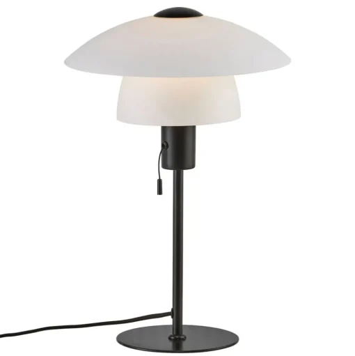 Tafellamp Verona, wit en zwart