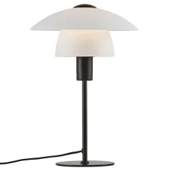 Tafellamp Verona, wit en zwart