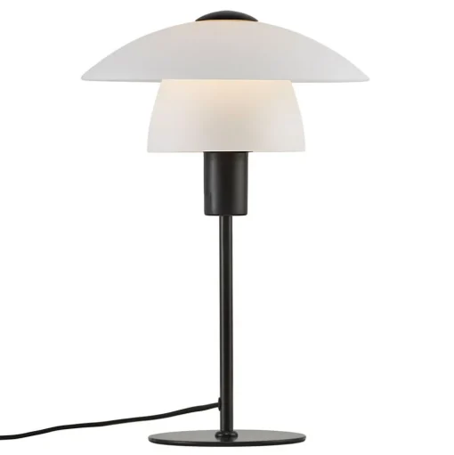 Tafellamp Verona, wit en zwart