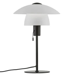 Tafellamp Verona, wit en zwart