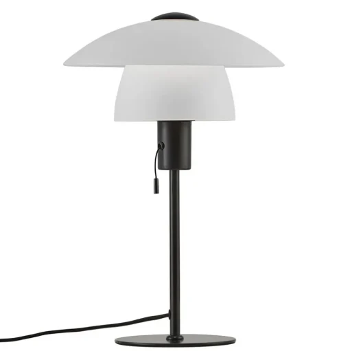 Tafellamp Verona, wit en zwart