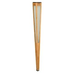 Tecka LED-zonnezaklamp met sensor, 120 cm, teakhout