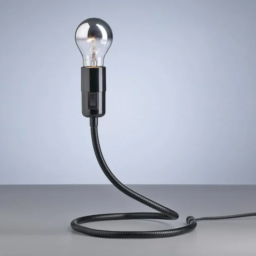 TECNOLUMEN Lightworm tafellamp, zwart
