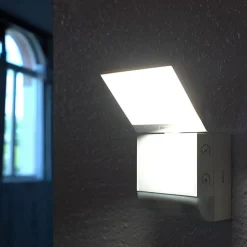 Theben LED buiten wandlamp theLeda S8-100, wit, sensor