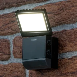Theben LED buiten wandlamp theLeda S8-100, zwart, sensor