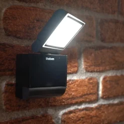 Theben LED buiten wandlamp theLeda S8-100, zwart, sensor