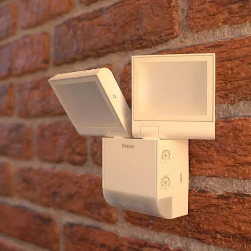 Theben LED buiten wandlamp theLeda S17-100, wit, sensor