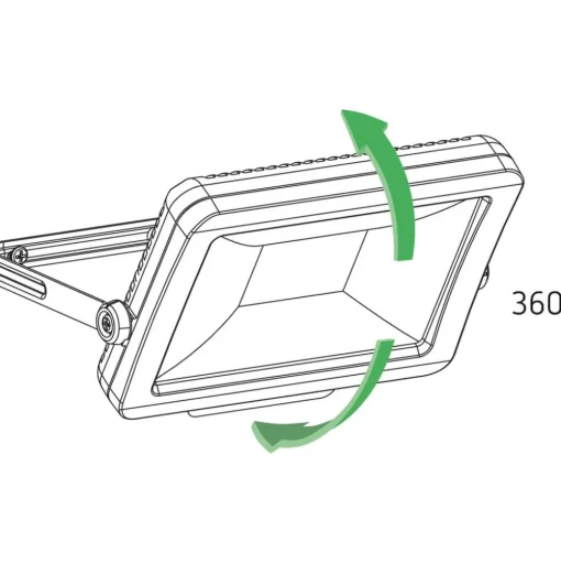 Theben theLeda B30L LED-buitenspot, zwart