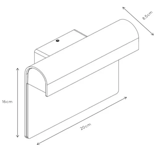 Thesi LED huisnummer lamp, zwart