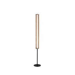 Thread LED vloerlamp, goudkleurig, dimbaar in 3 stappen, staal