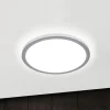Titanium kleurige LED plafondlamp Aria, dimbaar
