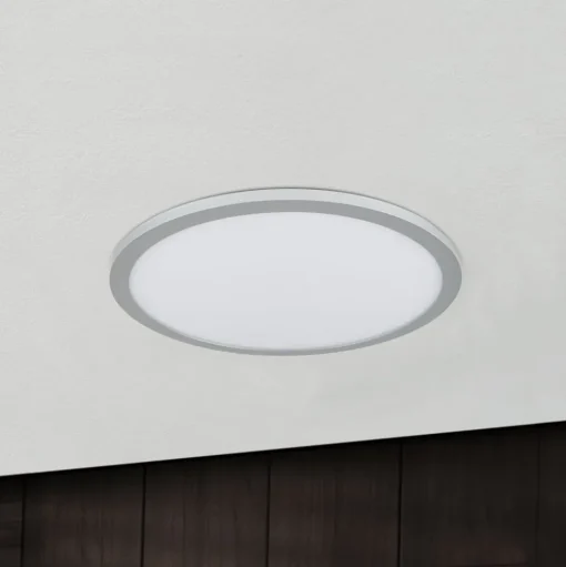 Titanium kleurige LED plafondlamp Aria, dimbaar