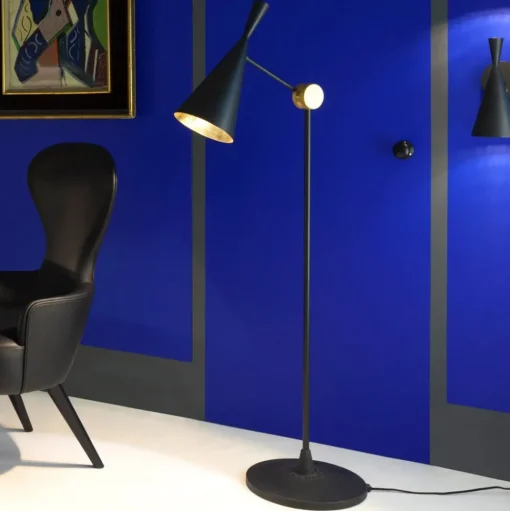 Tom Dixon Beat Floor vloerlamp, zwart