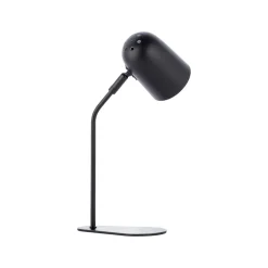 Tong tafellamp, zwart, hoogte 38 cm, metaal