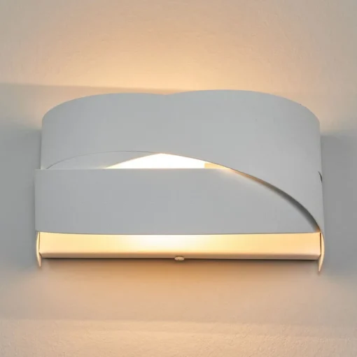 Tornado - sneeuwwitte wandlamp
