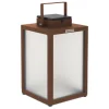Tradition LED-lantaarn op zonne-energie, corten, hoogte 40 cm