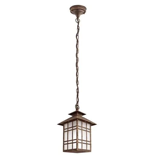 Traditionele buiten-hanglamp ILKA met ketting