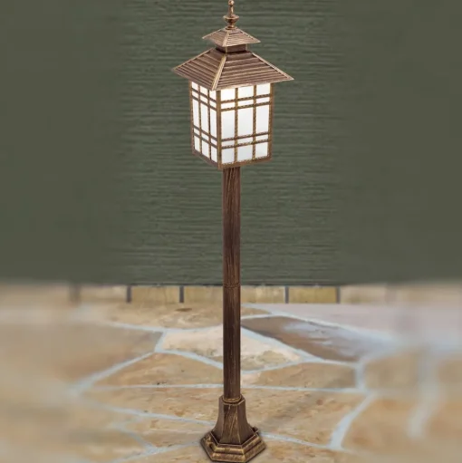 Traditionele padlamp ILKA in lantaarnvorm