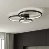 Trio WiZ Aaron smart LED plafondlamp, antraciet