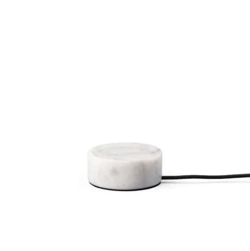 Trip LED oplaadbare tafellamp, wit / wit, marmer, glas, IP44