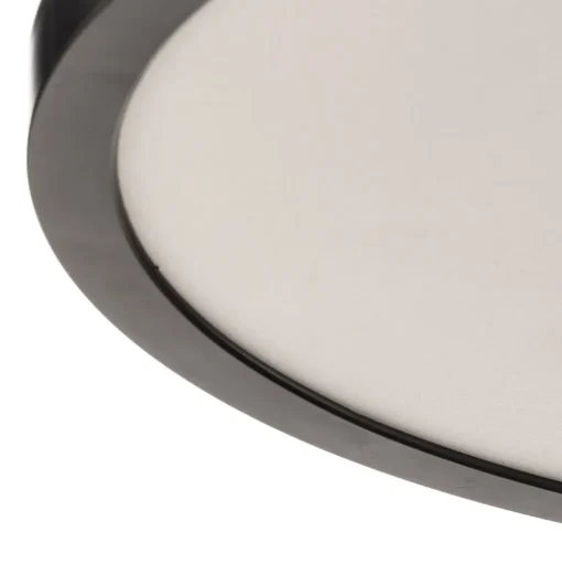 Tuco LED plafondlamp, dimbaar, zwart, kunststof, Ø 30 cm