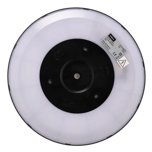 Tuco LED plafondlamp, dimbaar, zwart, kunststof, Ø 30 cm