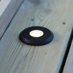 Tuin 24 Deklamp, zwart, bovenlicht, 0.8W