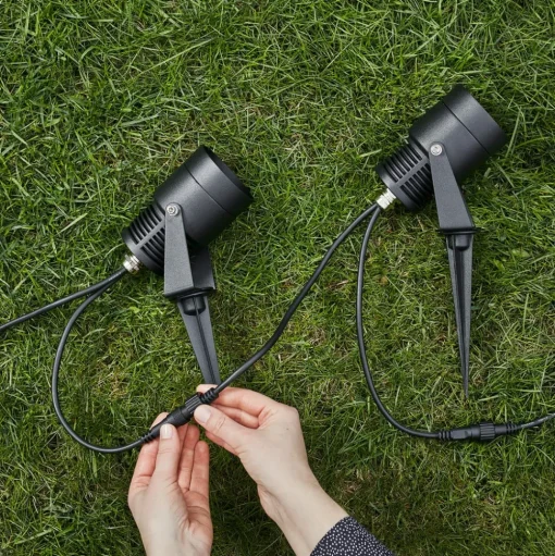 Tuin 24 LED spot, zwart, 3 watt