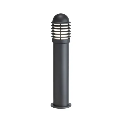 Tuinpadverlichting 1041 gegoten aluminium met lamellen, hoogte 75 cm