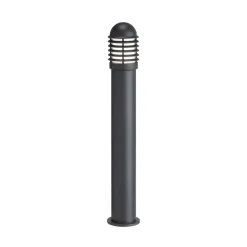 Tuinpadverlichting 1041 gegoten aluminium met lamellen, hoogte 100 cm