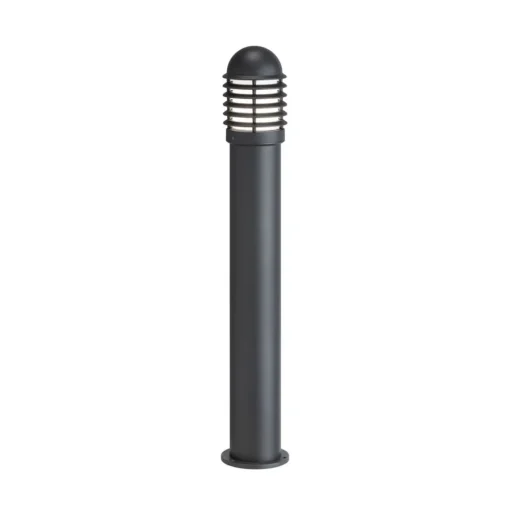 Tuinpadverlichting 1041 gegoten aluminium met lamellen, hoogte 100 cm