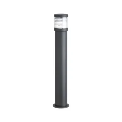 Tuinpadverlichting 1267 met lamellen grafiet Hoogte 92 cm