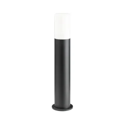 Tuinpadverlichting 1320 met opaalglas grafiet Hoogte 70 cm